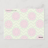 Carte Postale Pique-nique d'été sur Green Chevron (Dos)