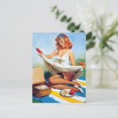 Carte Postale Pique-nique Déversement (Debout devant)