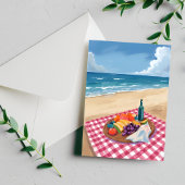Carte Postale Pique-nique | Peinture Ocean Shore