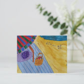 Carte Postale Pique-nique sur la plage (Debout devant)