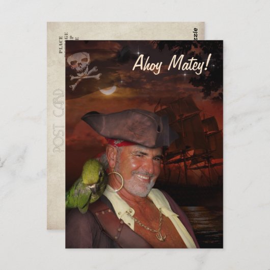 Carte Postale Pirate (Devant / Derrière)