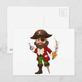 Carte Postale Pirate (Devant / Derrière)
