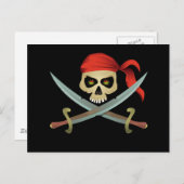 Carte postale pirate (Devant / Derrière)