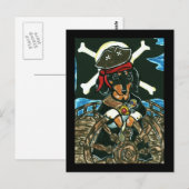 Carte postale pirate (Devant / Derrière)