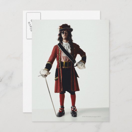 Carte Postale Pirate (Devant / Derrière)