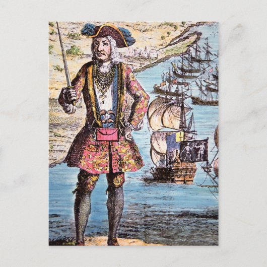 Carte Postale Pirate Black Bart (Devant)
