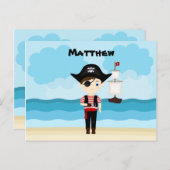 Carte Postale Pirate Boy (Devant / Derrière)