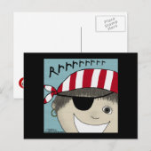 Carte Postale Pirate Boy Rrrrrr (Devant / Derrière)