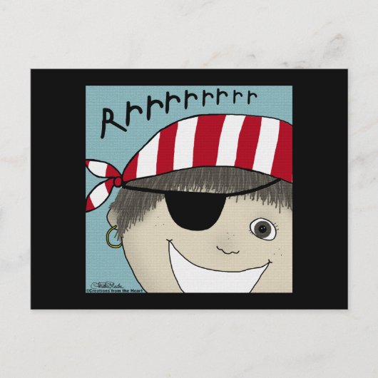 Carte Postale Pirate Boy Rrrrrr (Devant)