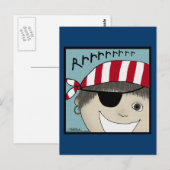 Carte Postale Pirate Boy Rrrrrr (Devant / Derrière)