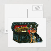 Carte Postale Pirate  Caca (Devant / Derrière)