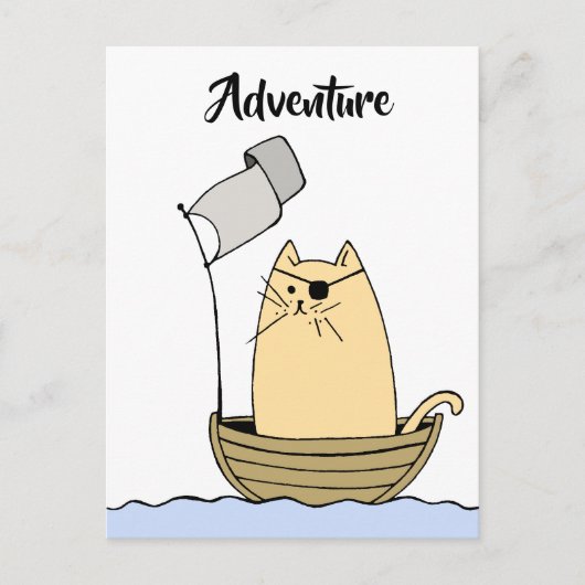Carte Postale Pirate Cat Adventure (Devant)