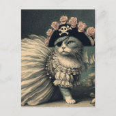 Carte Postale Pirate Chat Adorable (Devant)