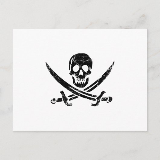 Carte Postale Pirate cross (Devant)