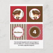 Carte Postale Pirate Cupcake Toppers (Devant)