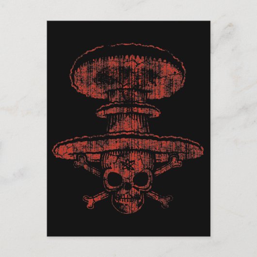 Carte Postale Pirate de champignon atomique (Devant)