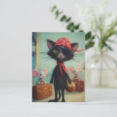 Carte Postale Pirate de chat et souris (Debout devant)