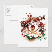 Carte Postale Pirate de fleurs (Devant / Derrière)