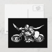 Carte Postale Pirate de route -bw (Devant / Derrière)