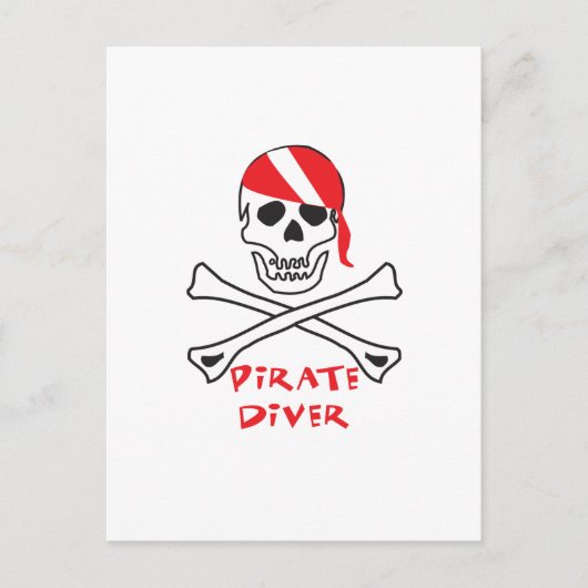 Carte Postale Pirate Diver (Devant)