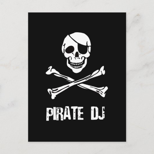 Carte Postale Pirate DJ (Devant)
