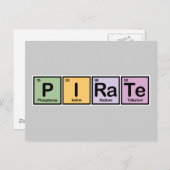 Carte Postale Pirate en éléments (Devant / Derrière)