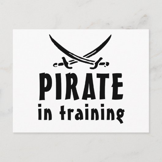 Carte Postale Pirate En Formation (Devant)