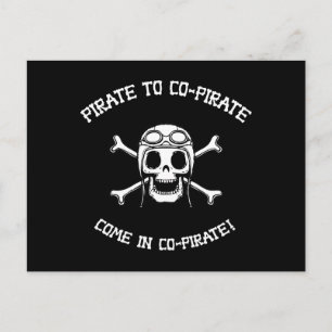 Carte Postale Pirate et co-pirate