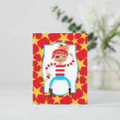 Carte Postale Pirate et crabe mignons (Debout devant)