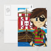 Carte postale Pirate et expédition (Devant / Derrière)
