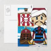 Carte postale Pirate et expédition (Devant / Derrière)
