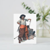 Carte Postale Pirate Et Trésor (Debout devant)