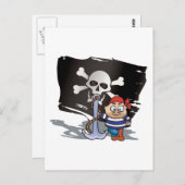 Carte Postale Pirate Kid (Devant / Derrière)
