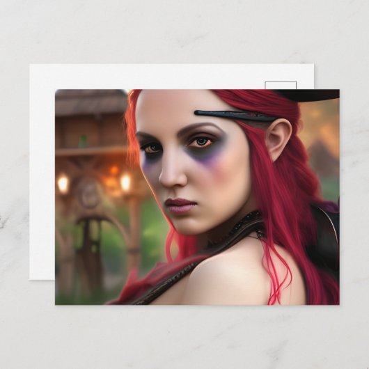 Carte Postale Pirate Lady (Devant / Derrière)