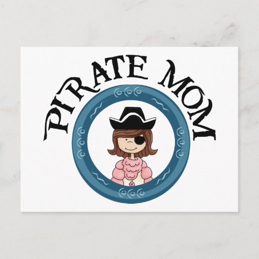 Carte Postale Pirate Maman (Devant)