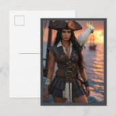 Carte Postale Pirate Mme Sundowner (Devant / Derrière)