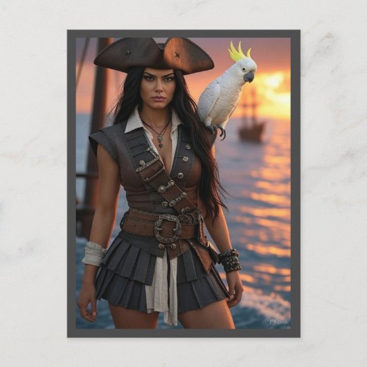 Carte Postale Pirate Mme Sundowner (Devant)