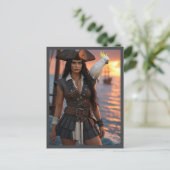 Carte Postale Pirate Mme Sundowner (Debout devant)