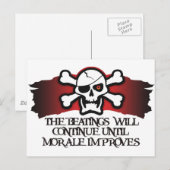 Carte Postale Pirate Morale (Devant / Derrière)