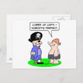 Carte Postale pirate nobodys patte patte patte patte parfaite (Devant / Derrière)