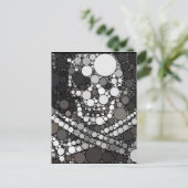 Carte Postale Pirate noir blanc (Debout devant)