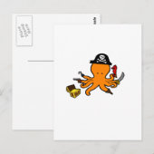 Carte Postale Pirate Octopus (Devant / Derrière)