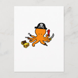 Carte Postale Pirate Octopus