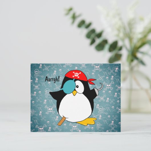 Carte Postale Pirate Penguin (Debout devant)