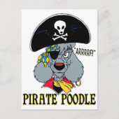 Carte Postale Pirate Poodle (Devant)