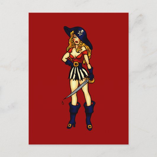 Carte Postale Pirate Queen (Devant)