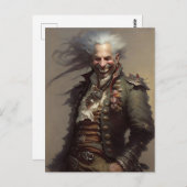 Carte Postale pirate riant (Devant / Derrière)