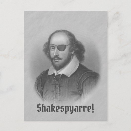 Carte Postale Pirate Shakespeare (Devant)