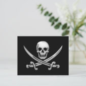 Carte Postale Pirate Skull & Shones d'épée (TLAPD) (Debout devant)
