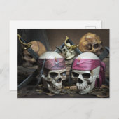 Carte postale Pirate Skuls (Devant / Derrière)